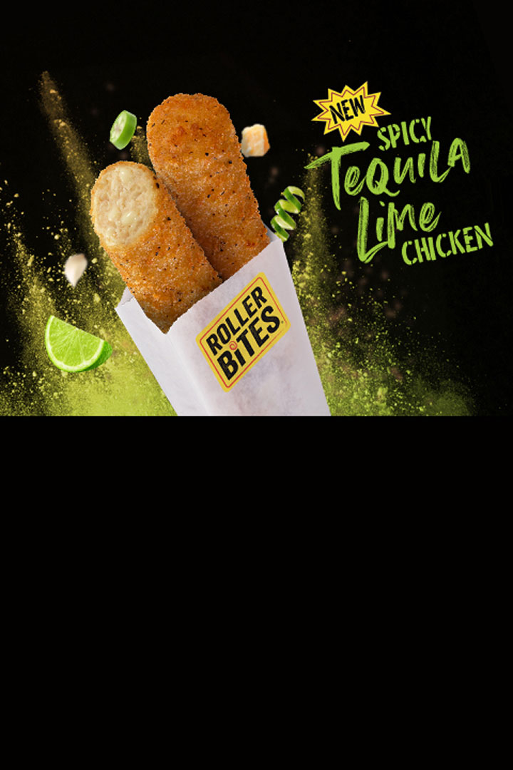 spicy tequila lime chicken rollerbites